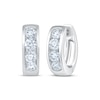 Thumbnail Image 1 of KAY Lab-Grown Diamonds Channel-Set Hoop Earrings 1 ct tw 10K White Gold