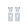 Thumbnail Image 2 of KAY Lab-Grown Diamonds Channel-Set Hoop Earrings 1 ct tw 10K White Gold