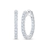 Thumbnail Image 1 of KAY Lab-Grown Diamonds Inside-Out Trellis Hoop Earrings 1 ct tw 10K White Gold