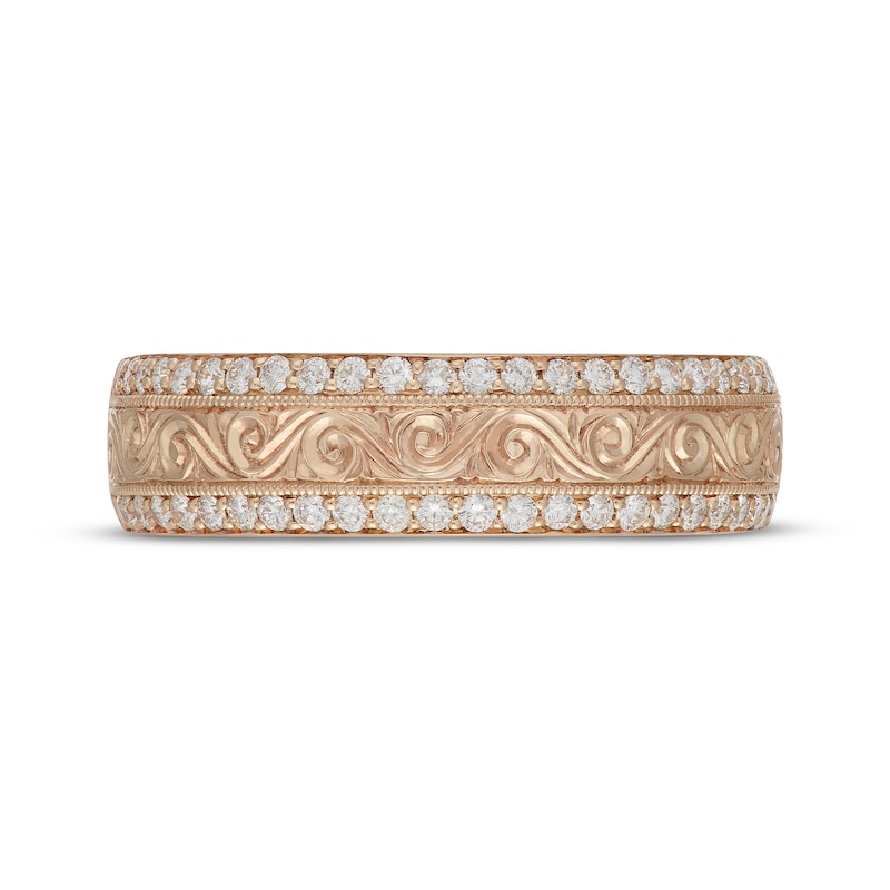 Main Image 3 of Neil Lane Men's Diamond Scrollwork Wedding Band 1/2 ct tw 14K Yellow Gold