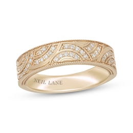 Neil Lane Men's Diamond Wedding Band 1/4 ct tw 14K Yellow Gold 7mm
