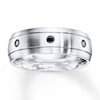 Thumbnail Image 1 of Men's Black Diamond Band 1/10 carat tw Stainless Steel