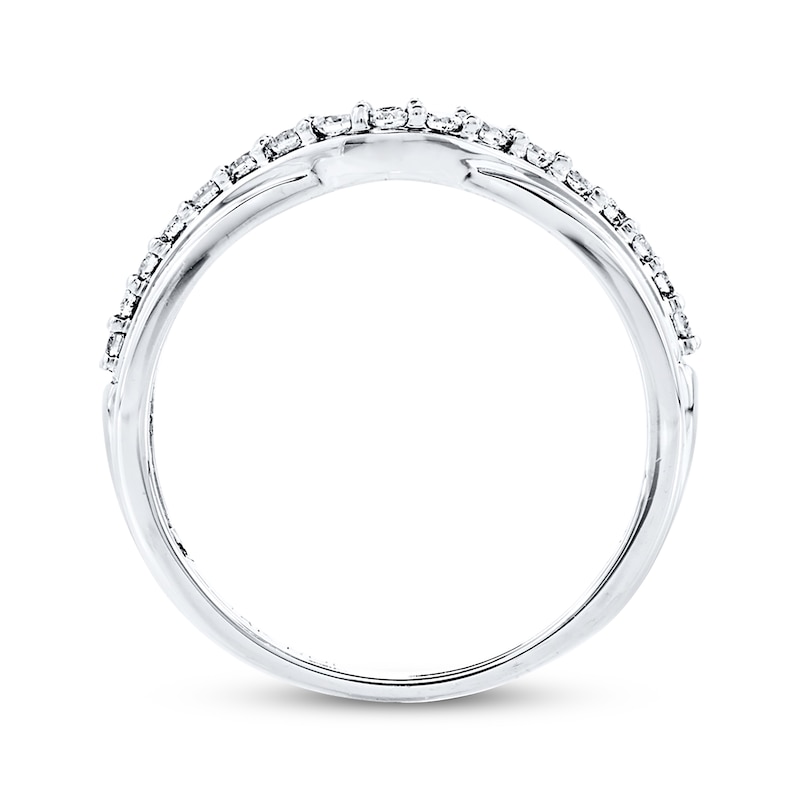 Main Image 2 of Now + Forever Diamond Wedding Band 1/4 ct tw Round-cut 14K White Gold