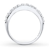 Thumbnail Image 1 of Diamond Wedding Band 1/2 ct tw Round-cut 14K White Gold