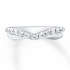 Thumbnail Image 3 of Diamond Wedding Band 1/2 ct tw Round-cut 14K White Gold