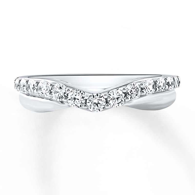 Diamond Wedding Band 1/2 ct tw Round-cut 14K White Gold