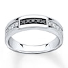 Thumbnail Image 0 of Men's Wedding Band 3/8 ct tw Diamonds 10K White Gold