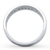 Thumbnail Image 1 of Men's Wedding Band 3/8 ct tw Diamonds 10K White Gold