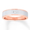 Thumbnail Image 0 of Men's Band 1/15 Carat Diamond 10K Rose Gold