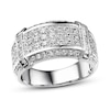Thumbnail Image 1 of Men's Diamond Band 1-1/2 ct tw Round-cut 10K White Gold
