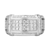 Thumbnail Image 3 of Men's Diamond Band 1-1/2 ct tw Round-cut 10K White Gold