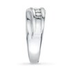 Thumbnail Image 3 of Now + Forever Men's Wedding Band 1/4 ct tw Diamonds 10K White Gold