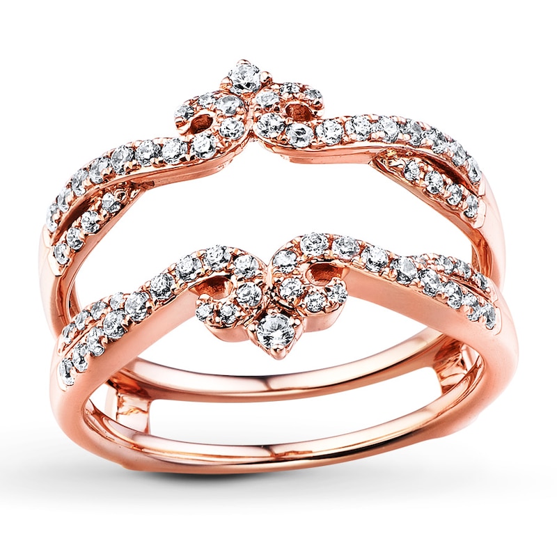 Main Image 1 of Diamond Enhancer Ring 1/2 ct tw Round-cut 14K Rose Gold