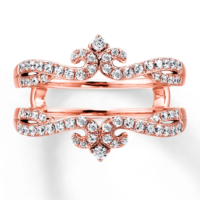 Main Image 4 of Diamond Enhancer Ring 1/2 ct tw Round-cut 14K Rose Gold