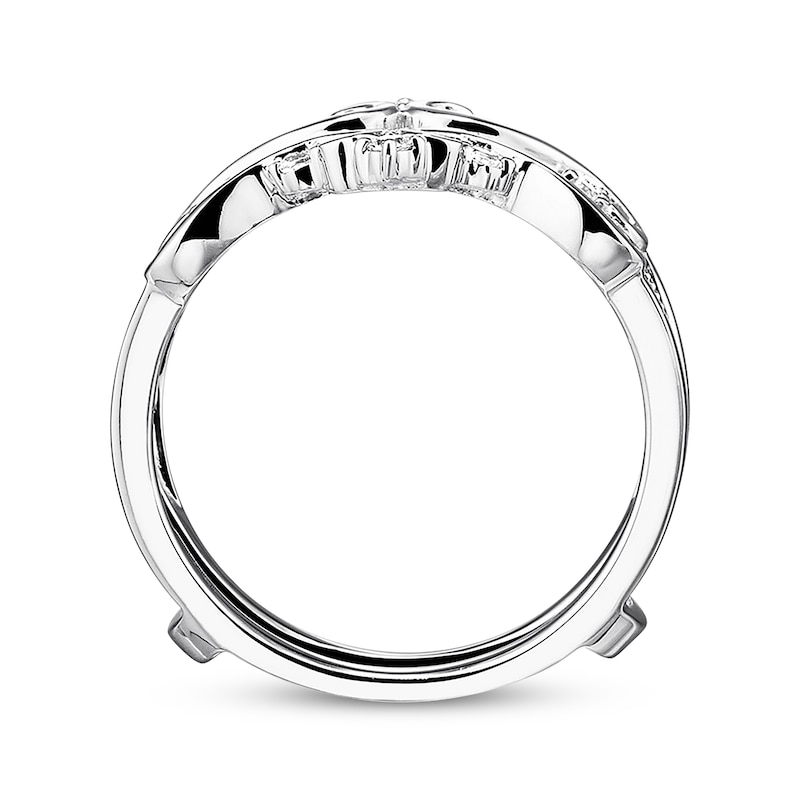 Diamond Insert Ring 1/4 Carat tw 14K White Gold