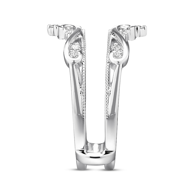 Diamond Insert Ring 1/4 Carat tw 14K White Gold