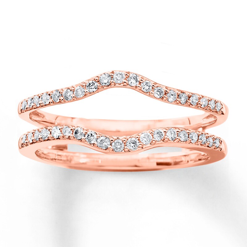 Main Image 1 of Now + Forever Diamond Enhancer Ring 1/4 ct tw Round-cut 14K Rose Gold