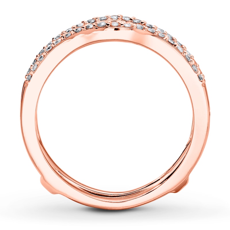 Diamond Enhancer Ring 1/4 ct tw Round-cut 14K Rose Gold