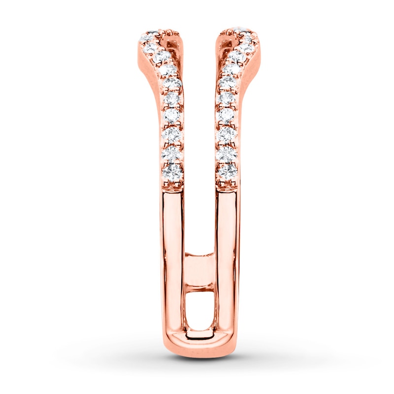 Main Image 3 of Now + Forever Diamond Enhancer Ring 1/4 ct tw Round-cut 14K Rose Gold