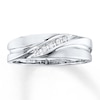 Thumbnail Image 0 of Men's Wedding Band 1/15 ct tw Diamonds 10K White Gold