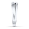 Thumbnail Image 2 of Men's Wedding Band 1/15 ct tw Diamonds 10K White Gold