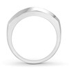Thumbnail Image 2 of Now + Forever Men's Diamond Wedding Band 3/4 ct tw Round-cut 10K White Gold