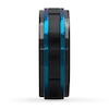 Thumbnail Image 3 of Now + Forever Men's Wedding Band Black/Blue Ion-Plated Stainless Steel 8mm