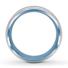 Thumbnail Image 2 of Men's Wedding Band Stainless Steel/Blue Ion-Plating 8mm