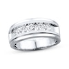Thumbnail Image 1 of Now + Forever Men's Wedding Band 1 ct tw Diamonds 10K White Gold