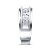 Thumbnail Image 2 of Men's Wedding Band 1 ct tw Diamonds 10K White Gold