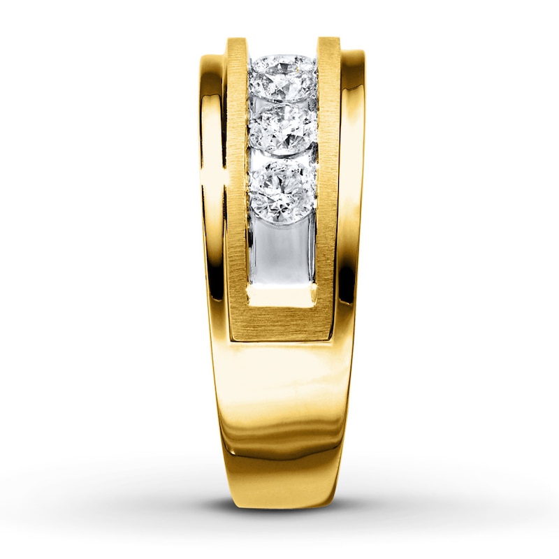 Matte Yellow Gold Ring for Men KLENOTA