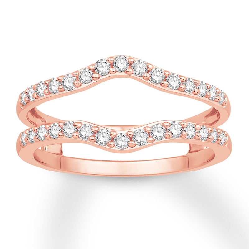 Main Image 1 of Now + Forever Diamond Enhancer Ring 1/2 ct tw Round-cut 14K Rose Gold