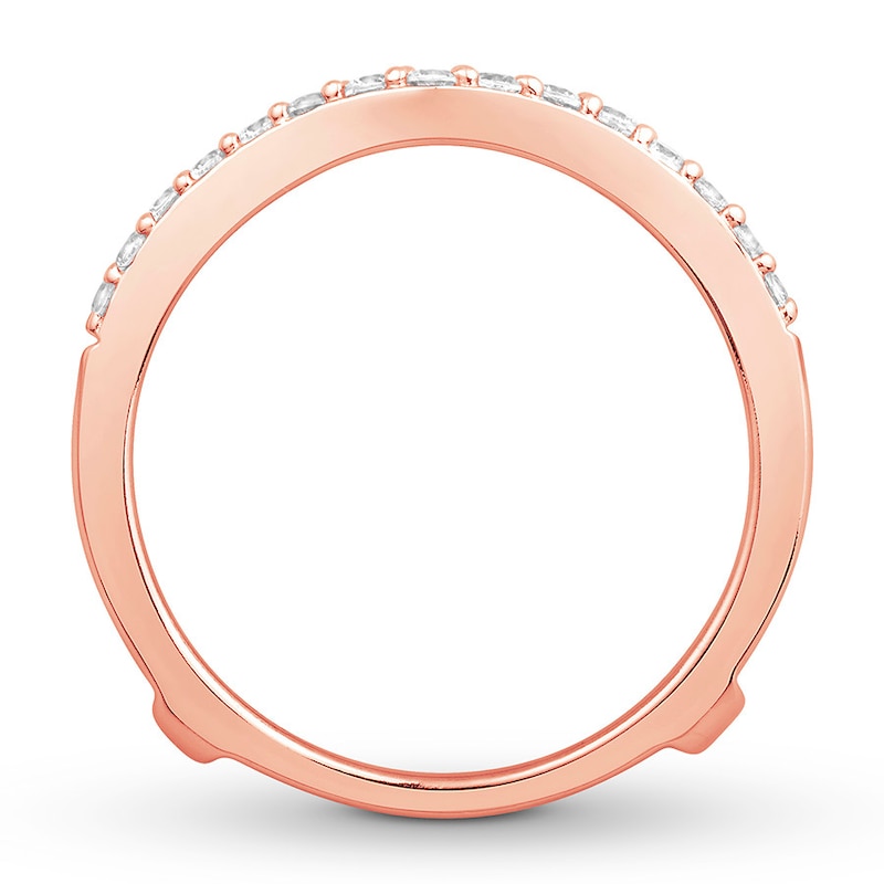 Main Image 2 of Now + Forever Diamond Enhancer Ring 1/2 ct tw Round-cut 14K Rose Gold