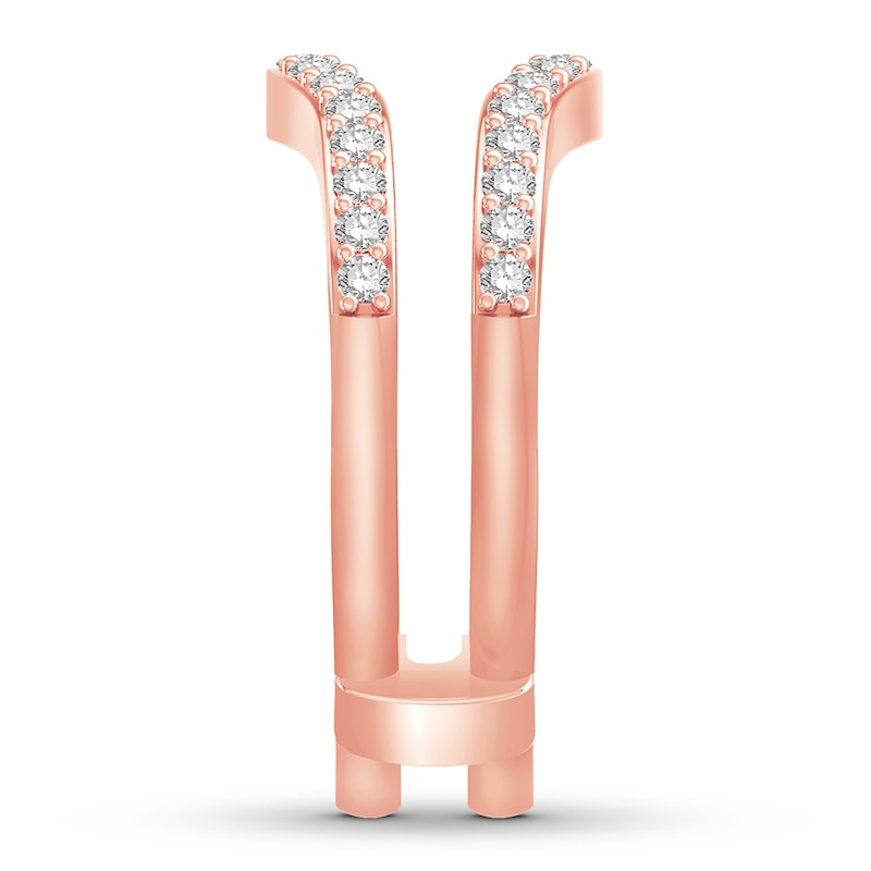 Main Image 3 of Now + Forever Diamond Enhancer Ring 1/2 ct tw Round-cut 14K Rose Gold
