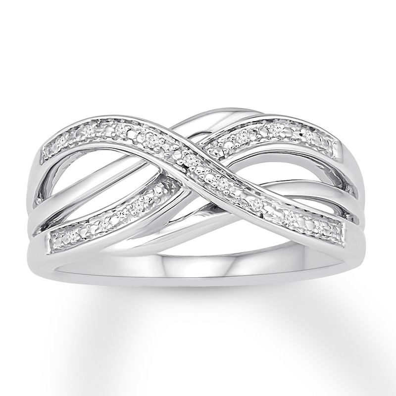 Main Image 1 of Diamond Ring Sterling Silver