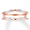 Diamond Enhancer Ring 1/6 ct tw Round-cut 14K Rose Gold