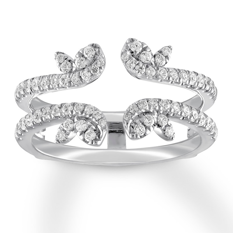 Main Image 1 of Diamond Enhancer Ring 1/2 ct tw Round-cut 14K White Gold
