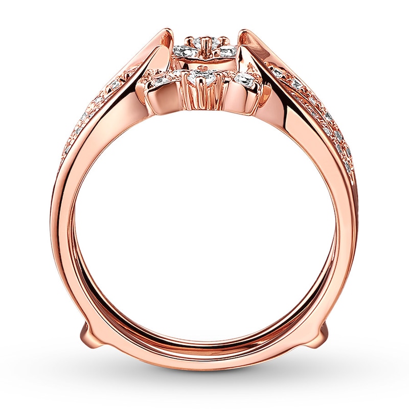 Diamond Enhancer Ring 3/8 ct tw Round-cut 14K Rose Gold