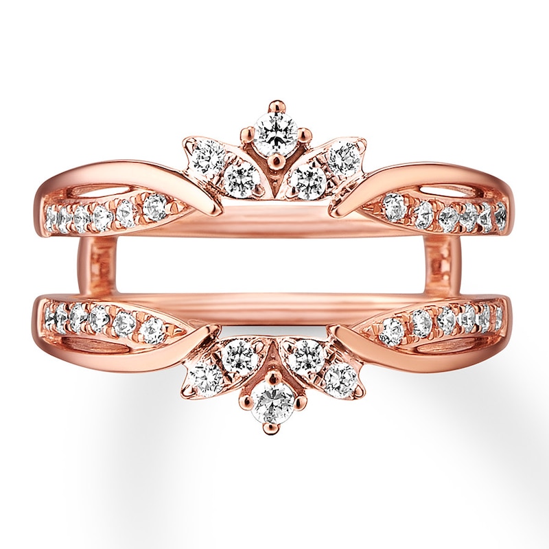 Main Image 4 of Now + Forever Diamond Enhancer Ring 3/8 ct tw Round-cut 14K Rose Gold