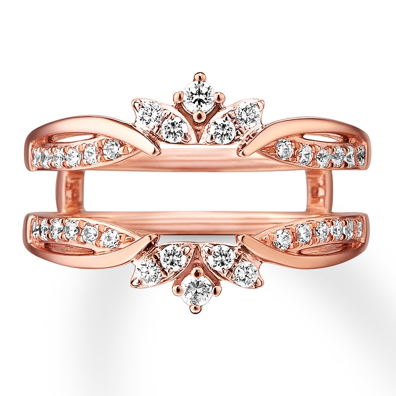 Diamond Enhancer Ring 3/8 ct tw Round-cut 14K Rose Gold