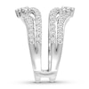 Thumbnail Image 2 of Now + Forever Diamond Enhancer Ring 1-1/2 ct tw Round-cut 14K White Gold