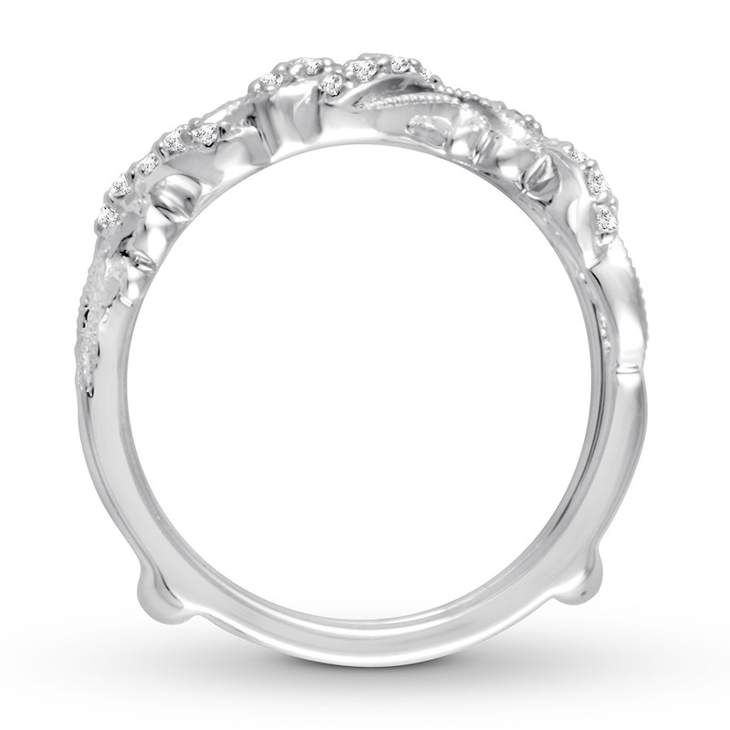 Main Image 3 of Now + Forever Diamond Enhancer Ring 1/5 ct tw Round-cut 14K White Gold
