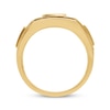 Thumbnail Image 2 of Men's Brown & White Diamond Band 1 ct tw 10K Yellow Gold