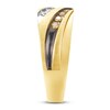 Thumbnail Image 2 of Men's Brown Diamond Wedding Band 1/2 ct tw 10K Yellow Gold
