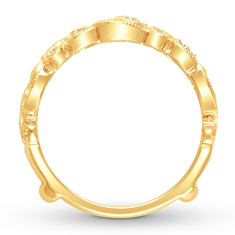 Diamond Enhancer Ring 1/6 ct tw 14K Yellow Gold