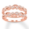 Diamond Enhancer Ring 1/6 ct tw 14K Rose Gold