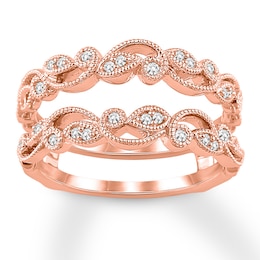 Now + Forever Diamond Enhancer Ring 1/6 ct tw 14K Rose Gold