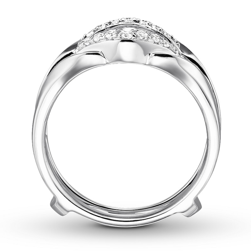 Main Image 2 of Diamond Enhancer Ring 1/6 ct tw Round-cut 14K White Gold