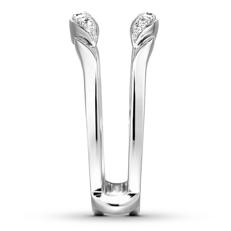 Main Image 3 of Diamond Enhancer Ring 1/6 ct tw Round-cut 14K White Gold