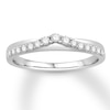 Thumbnail Image 0 of Diamond Contour Ring 1/4 Carat tw Round-cut 14K White Gold
